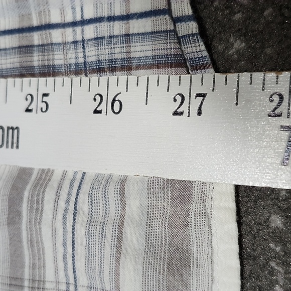 BKE PLAID ACID-WASH PEARL SNAP-BUTTON LONG-SLEEVED SHIRT SLIM-FIT MEDIUM - Picture 8 of 12